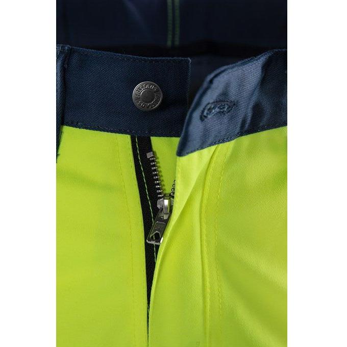 Kansas Hi Vis bukser kl. 2, Flexforce HV. gul/mari - Sikkerhedsgiganten