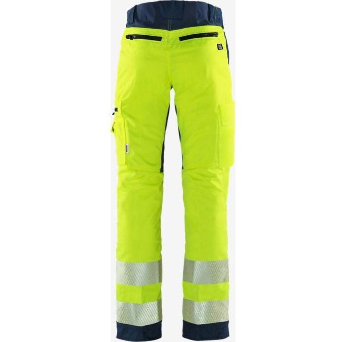 Kansas Hi Vis bukser kl. 2, Flexforce HV. gul/mari - Sikkerhedsgiganten
