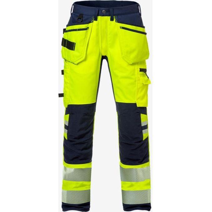Kansas HI VIS HÅNDVÆRKER STRETCH BUKSER KL.2 2707 - Sikkerhedsgiganten