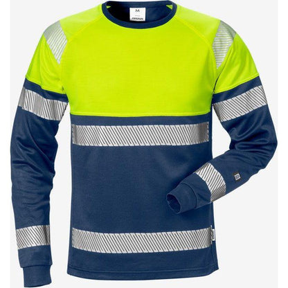 Kansas Hi Vis langærmet t - shirt kl.1 7519 - Sikkerhedsgiganten