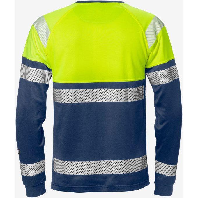 Kansas Hi Vis langærmet t - shirt kl.1 7519 - Sikkerhedsgiganten