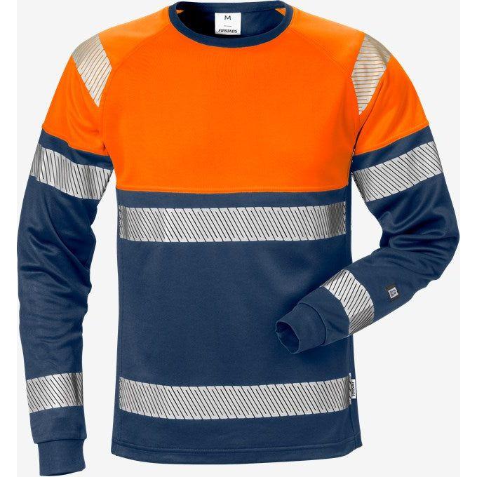 Kansas Hi Vis langærmet t - shirt kl.1 7519 - Sikkerhedsgiganten