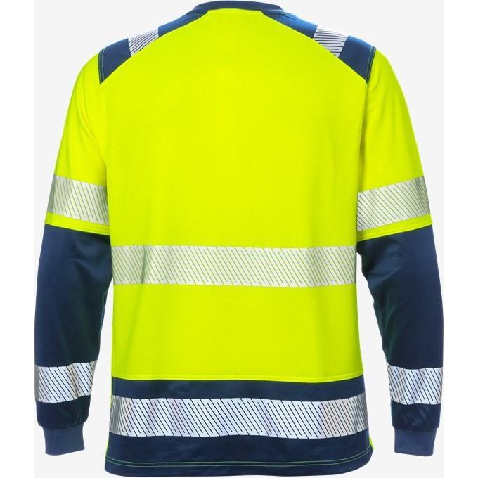 Kansas Hi Vis langærmet t - shirt kl.2 7457 - Sikkerhedsgiganten