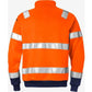 Kansas Hi Vis lynlås sweatshirt kl.3 728 - Sikkerhedsgiganten