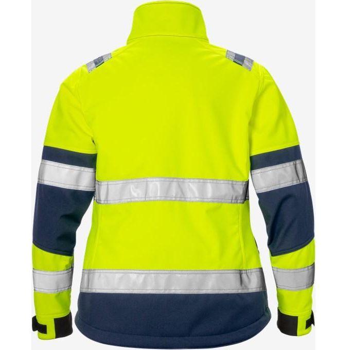 Kansas HI VIS SOFTSHELLJAKKE DAME KL.2 4183 - Sikkerhedsgiganten