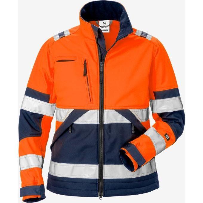 Kansas HI VIS SOFTSHELLJAKKE DAME KL.2 4183 - Sikkerhedsgiganten