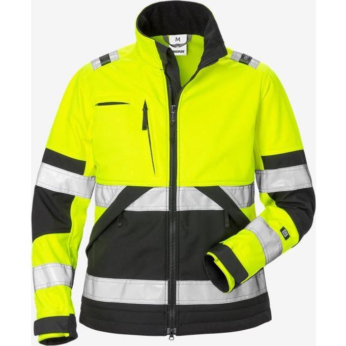 Kansas HI VIS SOFTSHELLJAKKE DAME KL.2 4183 - Sikkerhedsgiganten