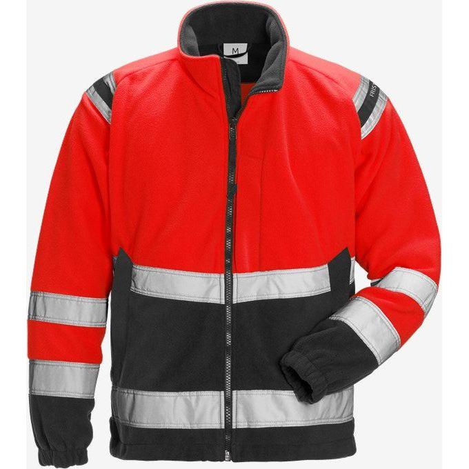 Kansas Hi Vis vindtæt fleece jakke kl.3 4041 - Sikkerhedsgiganten