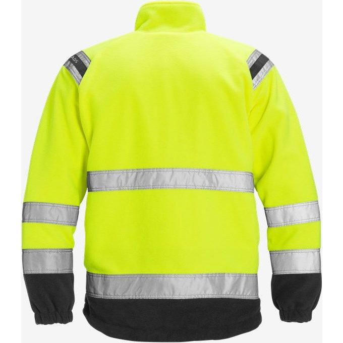 Kansas Hi Vis vindtæt fleece jakke kl.3 4041 - Sikkerhedsgiganten