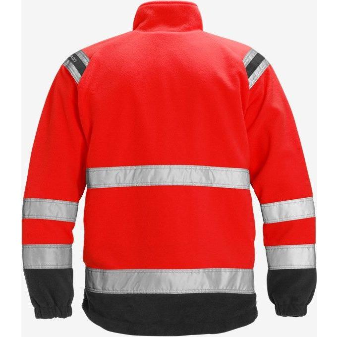 Kansas Hi Vis vindtæt fleece jakke kl.3 4041 - Sikkerhedsgiganten