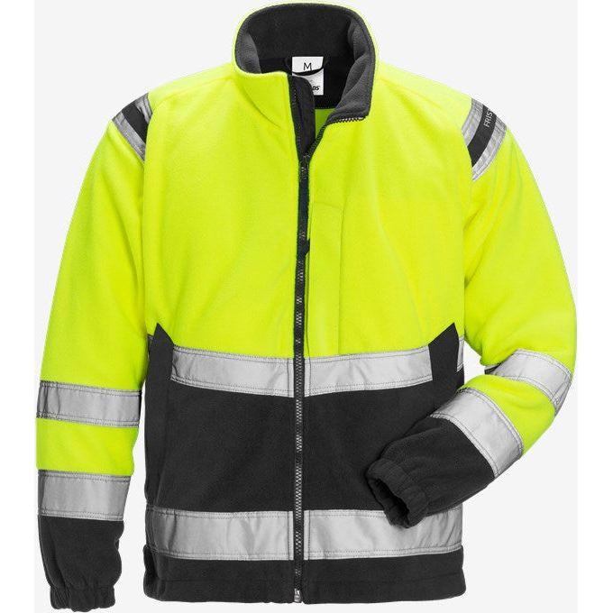 Kansas Hi Vis vindtæt fleece jakke kl.3 4041 - Sikkerhedsgiganten