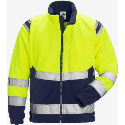 Kansas Hi Vis vindtæt fleece jakke kl.3 4041 - Sikkerhedsgiganten