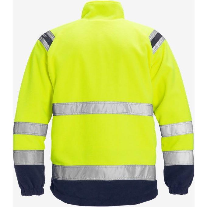 Kansas Hi Vis vindtæt fleece jakke kl.3 4041 - Sikkerhedsgiganten