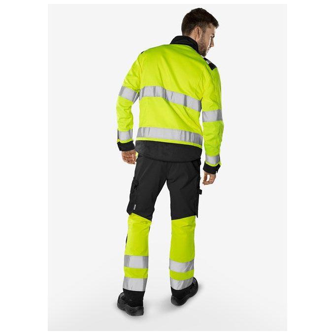 Kansas HiVis Green bukser kl.1. 2649 GPLU - Sikkerhedsgiganten