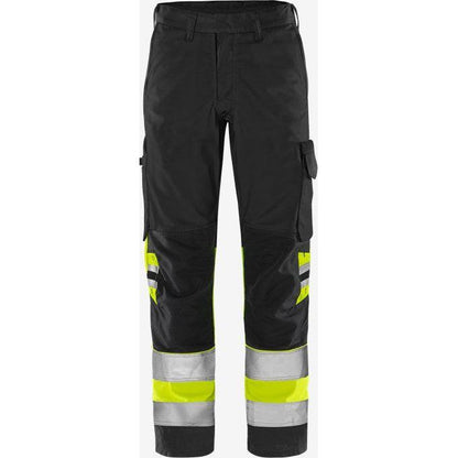 Kansas HiVis Green bukser kl.1. 2649 GPLU - Sikkerhedsgiganten