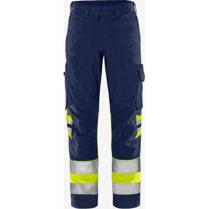 Kansas HiVis Green bukser kl.1. 2649 GPLU - Sikkerhedsgiganten