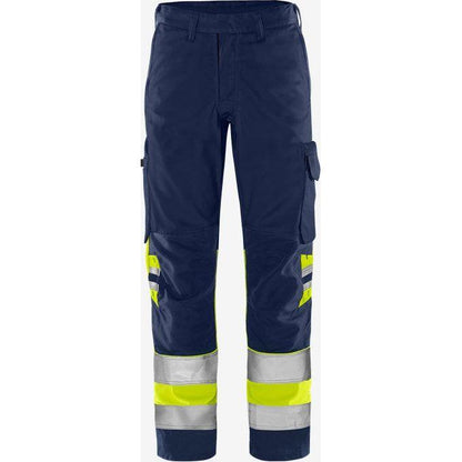 Kansas HiVis Green bukser kl.1. 2649 GPLU - Sikkerhedsgiganten