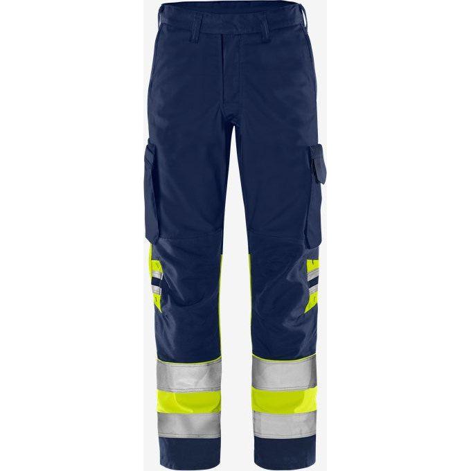 Kansas HiVis Green bukser kl.1 2668 GPLU - Sikkerhedsgiganten
