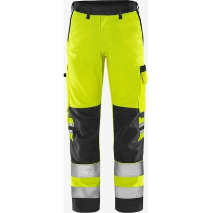 Kansas HiVis Green bukser kl.2 2651 GPLU - Sikkerhedsgiganten