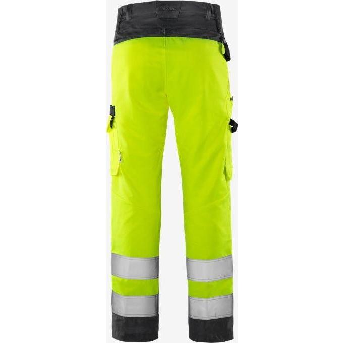 Kansas HiVis Green bukser kl.2 2651 GPLU - Sikkerhedsgiganten