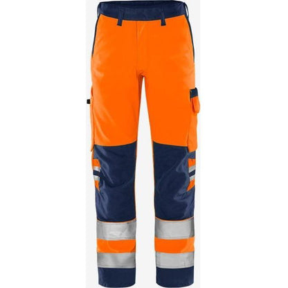 Kansas HiVis Green bukser kl.2 2651 GPLU - Sikkerhedsgiganten