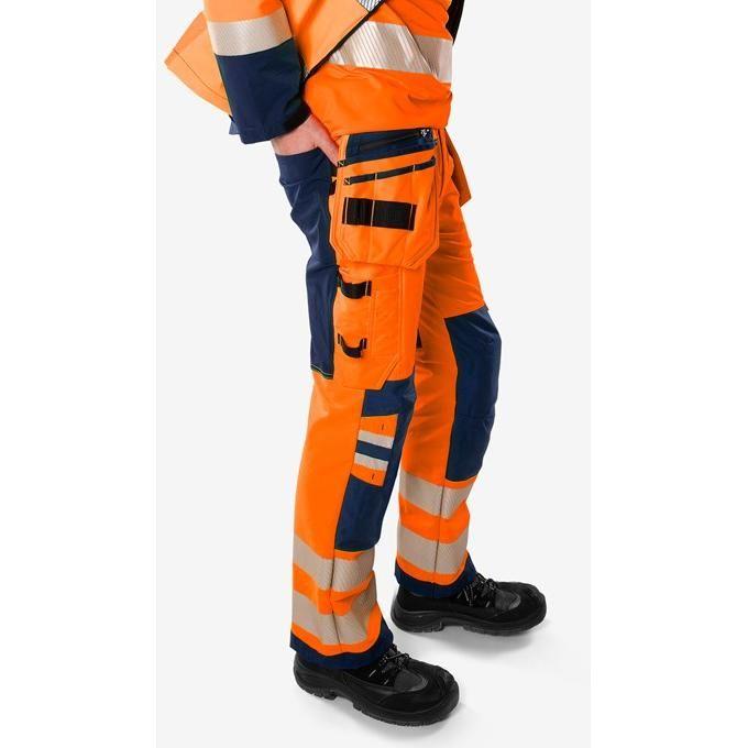 Kansas HIVIS GREEN HÅNDVÆRKER STRETCHBUKS KLASSE 2 2644 GSTP - Sikkerhedsgiganten