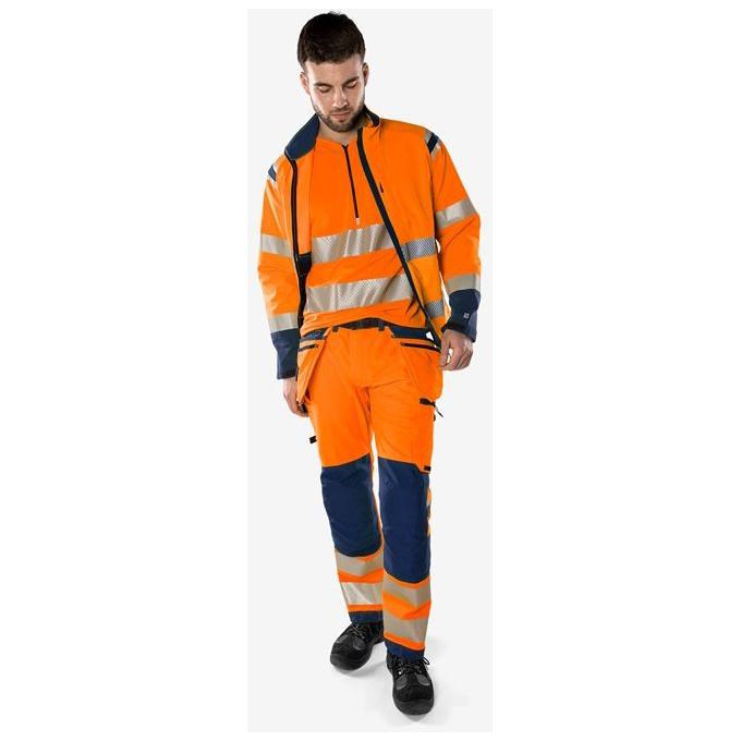 Kansas HIVIS GREEN HÅNDVÆRKER STRETCHBUKS KLASSE 2 2644 GSTP - Sikkerhedsgiganten
