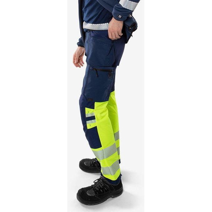 Kansas HIVIS GREEN HÅNDVÆRKER STRETCHBUKSER KLASSE 1 2643 GSTP - Sikkerhedsgiganten