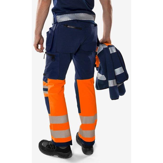 Kansas HIVIS GREEN HÅNDVÆRKER STRETCHBUKSER KLASSE 1 2643 GSTP - Sikkerhedsgiganten