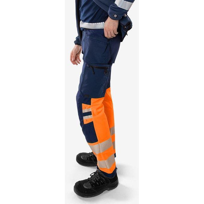 Kansas HIVIS GREEN HÅNDVÆRKER STRETCHBUKSER KLASSE 1 2643 GSTP - Sikkerhedsgiganten