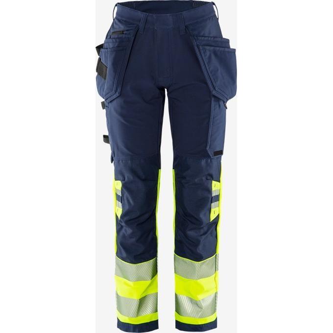 Kansas HIVIS GREEN HÅNDVÆRKER STRETCHBUKSER KLASSE 1 DAME 2663 GSTP - Sikkerhedsgiganten