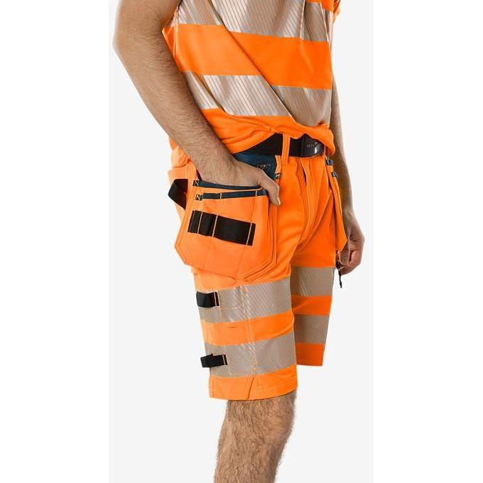 Kansas HIVIS GREEN HÅNDVÆRKER STRETCHSHORTS KLASSE 2 2646 GSTP - Sikkerhedsgiganten