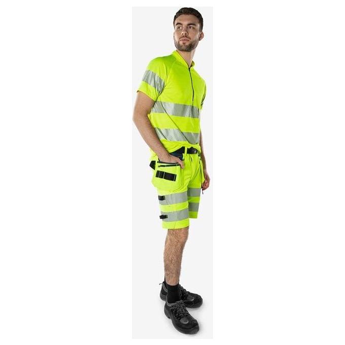 Kansas HIVIS GREEN HÅNDVÆRKER STRETCHSHORTS KLASSE 2 2646 GSTP - Sikkerhedsgiganten