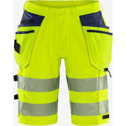 Kansas HIVIS GREEN HÅNDVÆRKER STRETCHSHORTS KLASSE 2 2646 GSTP - Sikkerhedsgiganten