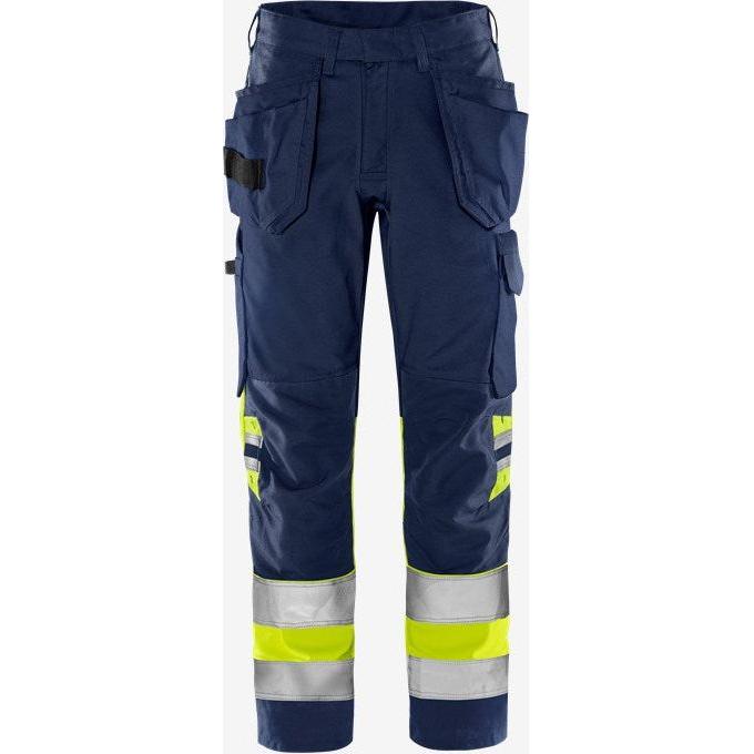 Kansas HIVIS GREEN HÅNDVÆRKERBUKS KL.1 2640 GPLU - Sikkerhedsgiganten