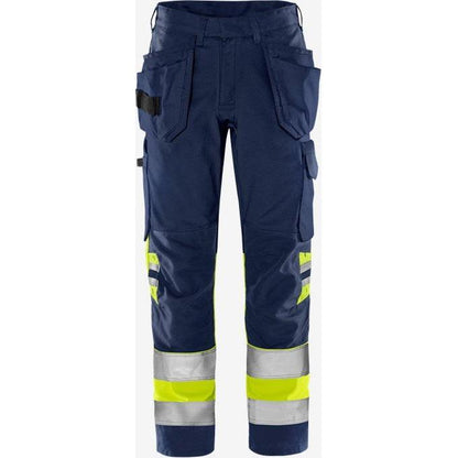 Kansas HIVIS GREEN HÅNDVÆRKERBUKS KL.1 2640 GPLU - Sikkerhedsgiganten