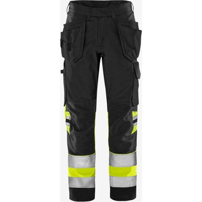 Kansas HIVIS GREEN HÅNDVÆRKERBUKS KL.1 2640 GPLU - Sikkerhedsgiganten