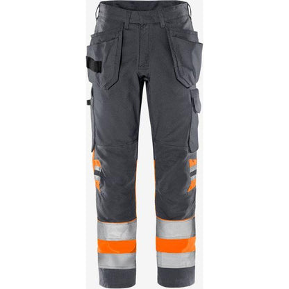 Kansas HIVIS GREEN HÅNDVÆRKERBUKS KL.1 2640 GPLU - Sikkerhedsgiganten
