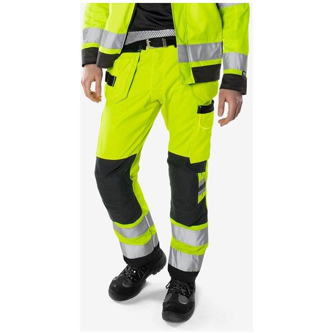 Kansas HIVIS GREEN HÅNDVÆRKERBUKS KL.2 2641 GPLU - Sikkerhedsgiganten