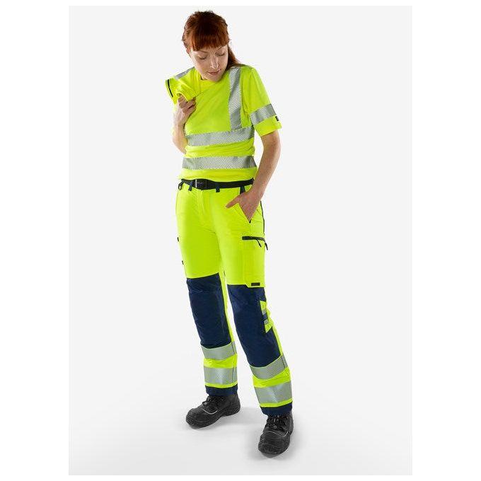 Kansas HIVIS GREEN STRETCHBUKSER DAME KLASSE 2 2665 GSTP - Sikkerhedsgiganten