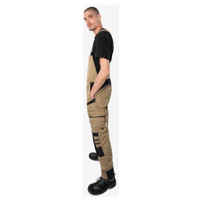 Kansas Overall 1555 Khaki/sort - Sikkerhedsgiganten