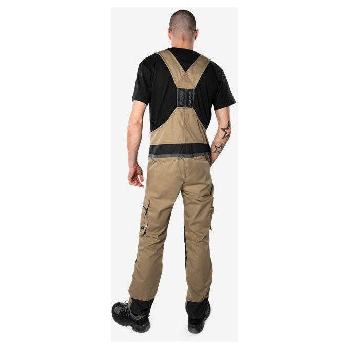 Kansas Overall 1555 Khaki/sort - Sikkerhedsgiganten