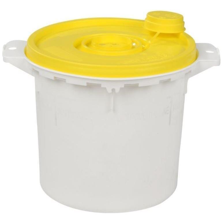 Kanyleboks Uson 5000 ml med gult låg - Sikkerhedsgiganten