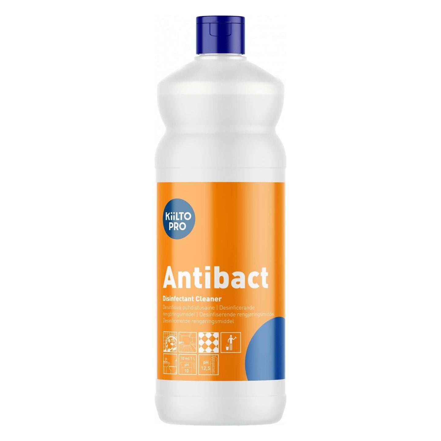 Kiilto Pro Antibact overfladedesinfektion 1 liter / 5 liter - Sikkerhedsgiganten