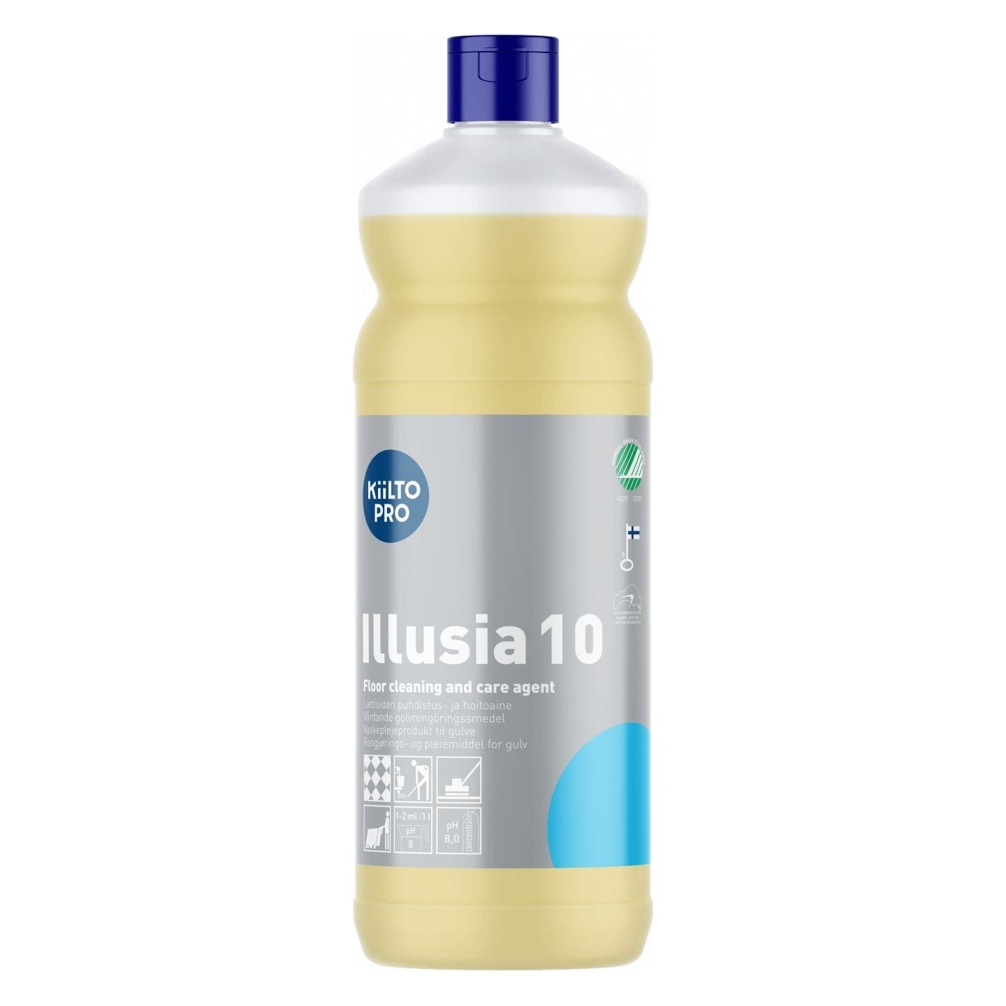 Kiilto Pro Illusia 10 vaskeplejemiddel 1 Liter / 5 Liter - Sikkerhedsgiganten
