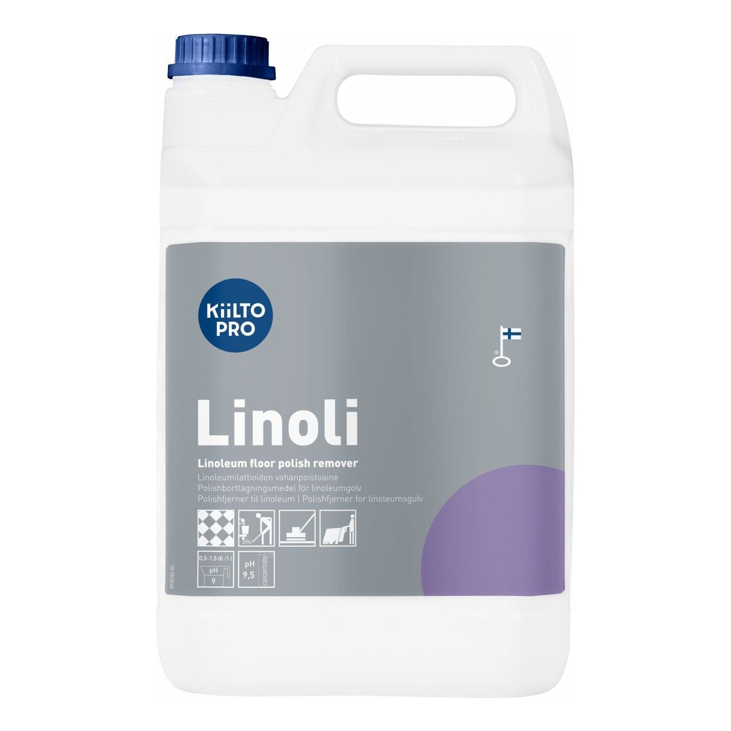 Kiilto Pro Linoli polishfjerner 5 Liter - Sikkerhedsgiganten