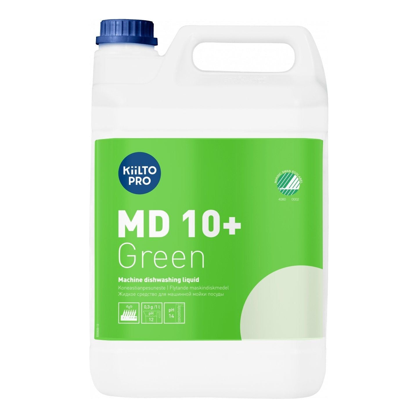 Kiilto Pro MD 10+ Green maskinopvask uden klor 5 Liter - Sikkerhedsgiganten