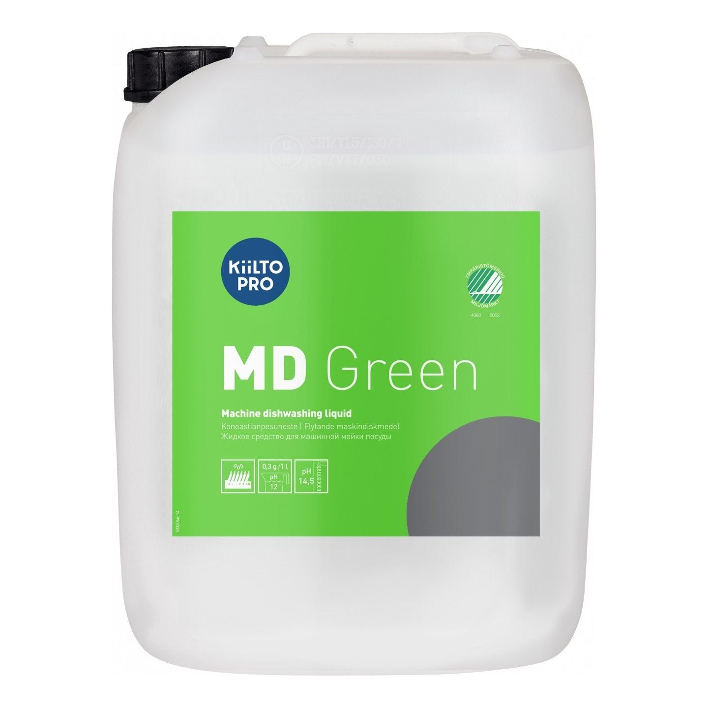Kiilto Pro MD Green maskinvask 10 Liter / 20 Liter - Sikkerhedsgiganten