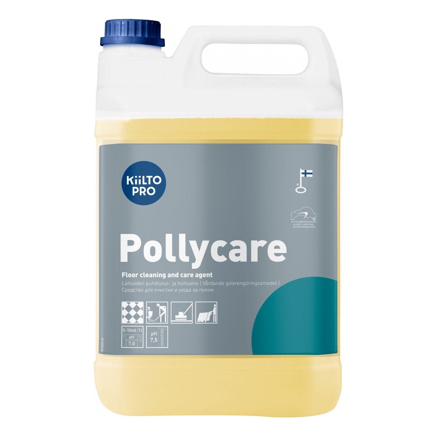 Kiilto Pro Pollycare vaskepleje med polymer 5 Liter - Sikkerhedsgiganten