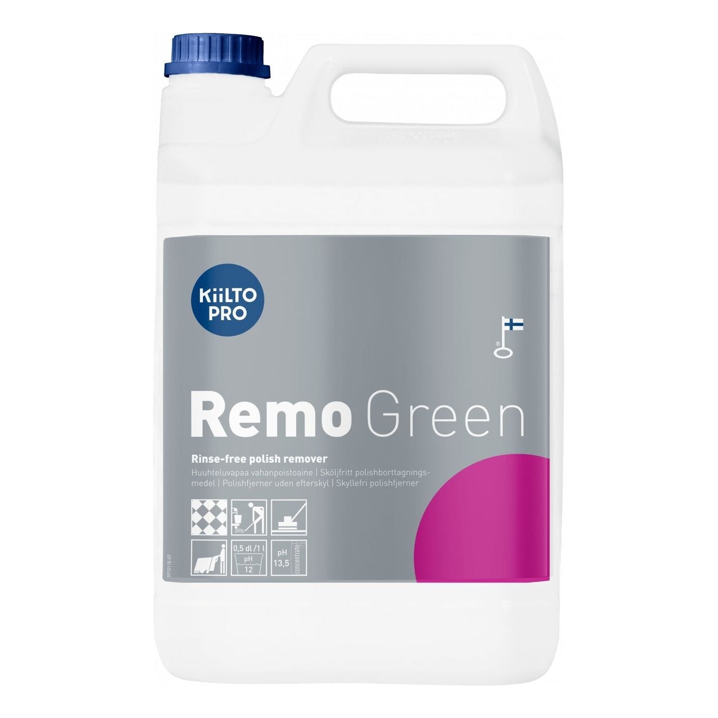 Kiilto Pro Remo Green polishfjerner 1 Liter / 5 Liter - Sikkerhedsgiganten